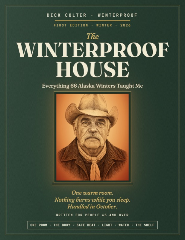 The cover of The Winterproof House by Dick Colter